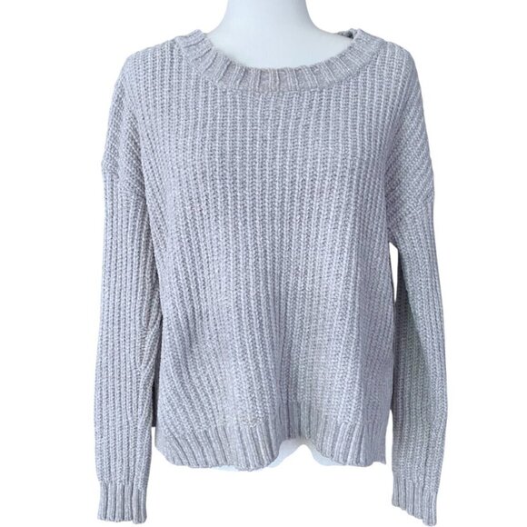aerie Sweaters - Aerie Gray Chunky Knit Sweater Medium